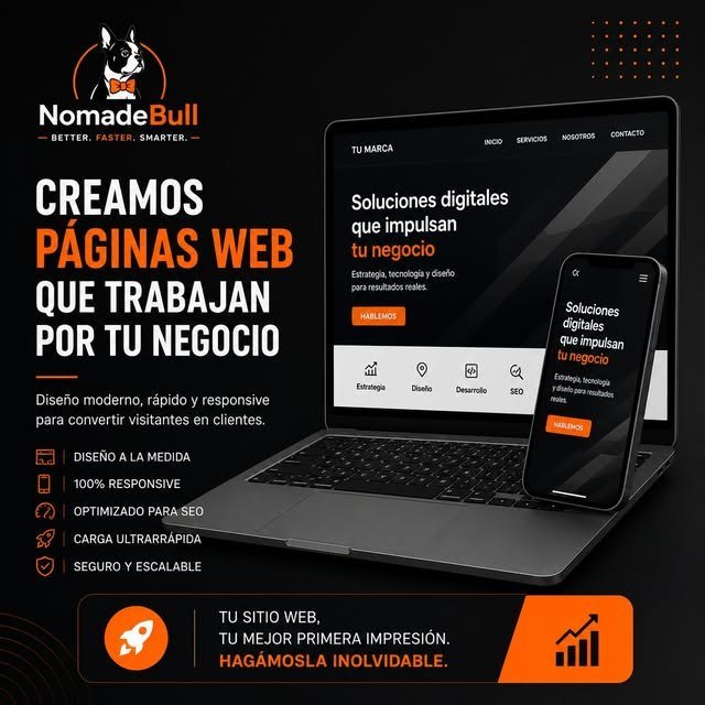 Publicación de NomadeBull en Instagram: Páginas web y SEO para que te encuentren cuando te buscan.
